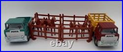 Vintage Mighty-Marx Ranch Set 13pc COMPLETE WithOriginal Box -Japan -Trucks/Horses