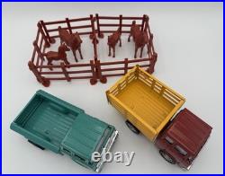 Vintage Mighty-Marx Ranch Set 13pc COMPLETE WithOriginal Box -Japan -Trucks/Horses