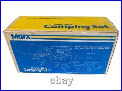 Vintage NEW 1975 Marx 12 Johnny West Doll Camping Set Mountain Masher Jeep Toy