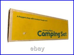 Vintage NEW 1975 Marx 12 Johnny West Doll Camping Set Mountain Masher Jeep Toy