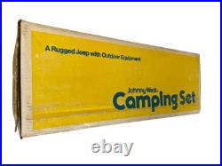 Vintage NEW 1975 Marx 12 Johnny West Doll Camping Set Mountain Masher Jeep Toy