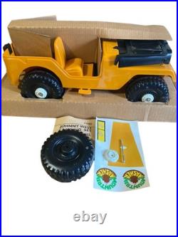 Vintage NEW 1975 Marx 12 Johnny West Doll Camping Set Mountain Masher Jeep Toy