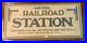 Vintage NOS Marx #4412 Tin Railroad Station O Scale Trains withBox