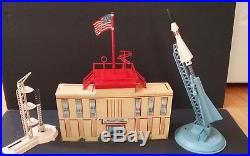 Vintage Original 1950's Marx Atomic Cape Canaveral Missle Base Playset