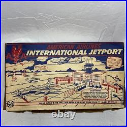 Vintage Original Marx 4810 American Airlines International Jet Port With Box