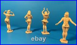 Vintage Original Marx American Beauty Mint Nude Figures 50's 60mm Plastic Army