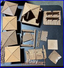 Vintage Original Marx Fort Comanche & Fort Apache Play Set Forts 1950s Toys