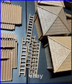 Vintage Original Marx Fort Comanche & Fort Apache Play Set Forts 1950s Toys