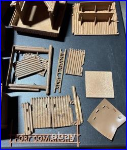 Vintage Original Marx Fort Comanche & Fort Apache Play Set Forts 1950s Toys