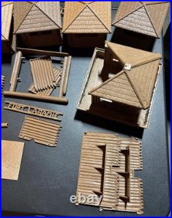 Vintage Original Marx Fort Comanche & Fort Apache Play Set Forts 1950s Toys