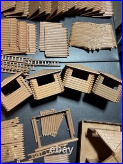 Vintage Original Marx Fort Comanche & Fort Apache Play Set Forts 1950s Toys