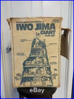 Vintage Original Marx Iwo Jima Giant Playset Mountain Parts. Not Complete