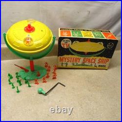 Vintage Original Marx Mystery Space Ship Set + Box, Gryo-Powered Toy