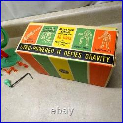 Vintage Original Marx Mystery Space Ship Set + Box, Gryo-Powered Toy