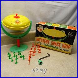 Vintage Original Marx Mystery Space Ship Set + Box, Gryo-Powered Toy