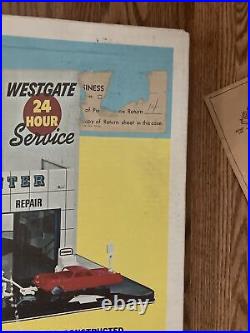 Vintage Original Marx Westgate Auto Center, Box And Instructions Only, Rare