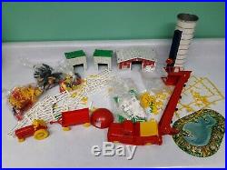 Vintage Play set Superior Toy Farm Mechanical Blue Ribbon Tin Litho Marx