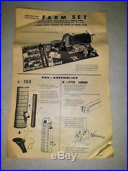 Vintage Play set Superior Toy Farm Mechanical Blue Ribbon Tin Litho Marx