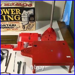 Vintage Power King Battery Powered Portable Workshop- 10 Tools In 1 Marx Toys