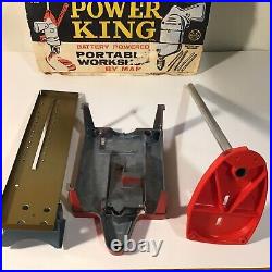 Vintage Power King Battery Powered Portable Workshop- 10 Tools In 1 Marx Toys