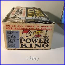 Vintage Power King Battery Powered Portable Workshop- 10 Tools In 1 Marx Toys