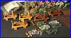 Vintage Rare 1964 MARX Miniature KNIGHTS AND VIKINGS Playset with box