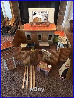 Vintage Rare Marx FORT APACHE Playset Johnny Best Of The West CUSTER COMPLETE