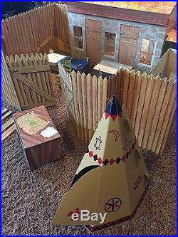 Vintage Rare Marx FORT APACHE Playset Johnny Best Of The West CUSTER COMPLETE