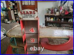 Vintage Rare Marx Sears 4 Level Metal/ Tin Litho Service Center & Parking Garage