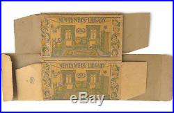 Vintage Retro Marx Tin Litho Newlyweds Library Playset With Original Box 1920s