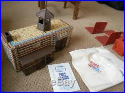 Vintage Sears Fort Apache Play set by MARX Near Complete 59093C + inserts
