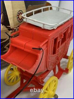 Vintage Stage Coach Playset By Marx Western Action