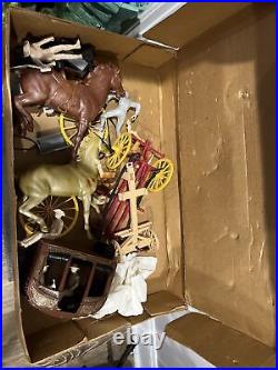 Vintage Stagecoach Play Set Marx Toys in original box