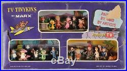 Vintage TV Tinykins Marx Playset Flintstones, Top Cat, Yogi Bear Original 1960s