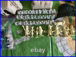 Vintage The Flintstones Play Set #4672 Marx 1962 With Extras