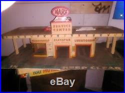 Vintage Tin Litho MARX Service/Gas Station Center1950's