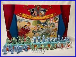 Vintage Tin Litho Walt Disney's Television Playhouse Playset with Characters