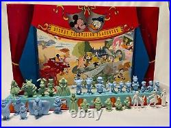 Vintage Tin Litho Walt Disney's Television Playhouse Playset with Characters