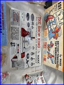 Vintage Toy Set MARX SHOP KING 1960's Pretend Play Construction RARE & SEALED