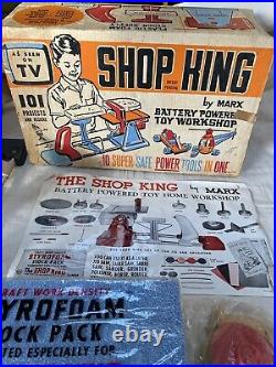 Vintage Toy Set MARX SHOP KING 1960's Pretend Play Construction RARE & SEALED