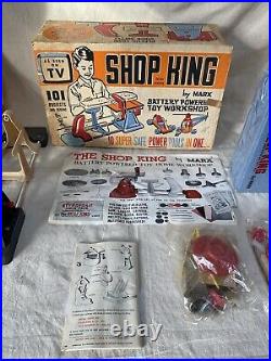 Vintage Toy Set MARX SHOP KING 1960's Pretend Play Construction RARE & SEALED