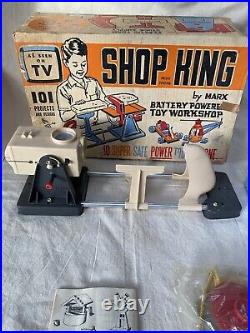 Vintage Toy Set MARX SHOP KING 1960's Pretend Play Construction RARE & SEALED