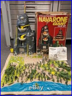 Vintage World War II Battle Of Navarone Giant Play Set Louis Marx Toys USA Old