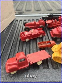 Vintage lot Marx & other toy vehicles play set pieces One Price 30+ items