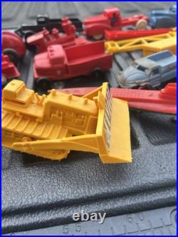 Vintage lot Marx & other toy vehicles play set pieces One Price 30+ items