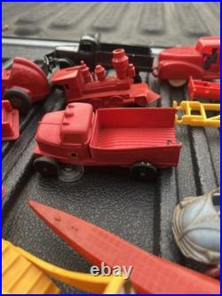 Vintage lot Marx & other toy vehicles play set pieces One Price 30+ items