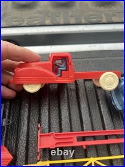 Vintage lot Marx & other toy vehicles play set pieces One Price 30+ items