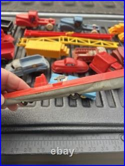 Vintage lot Marx & other toy vehicles play set pieces One Price 30+ items