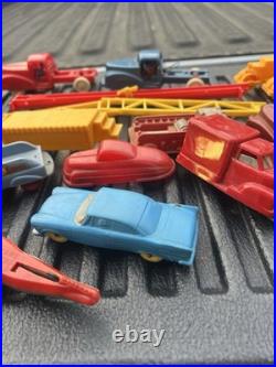 Vintage lot Marx & other toy vehicles play set pieces One Price 30+ items