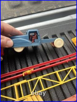Vintage lot Marx & other toy vehicles play set pieces One Price 30+ items